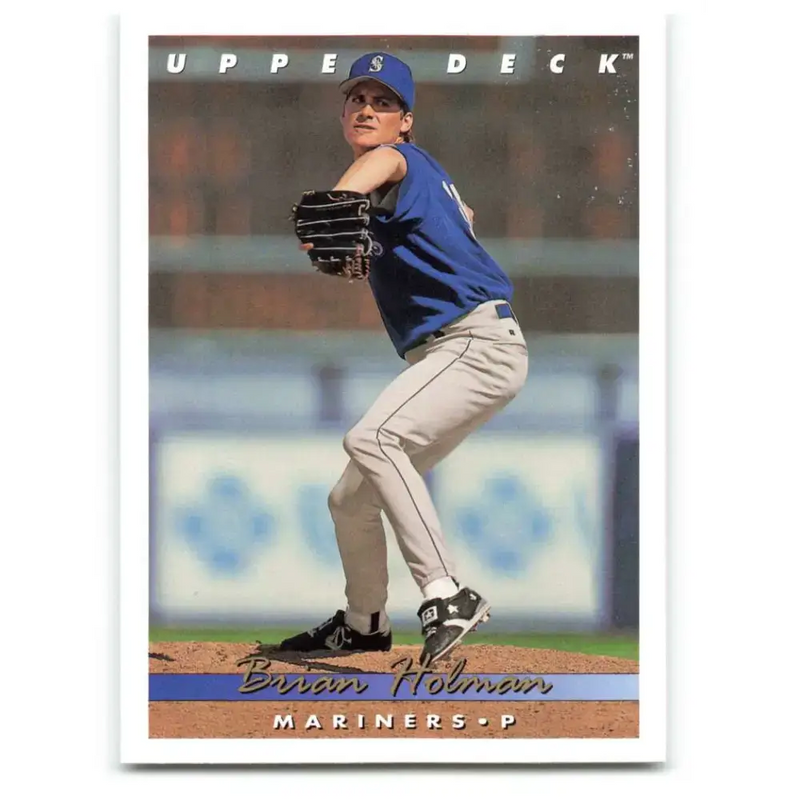 1993 Upper Deck #799 Brian Holman VG Seattle Mariners Baseball Card - Baseball Card Single