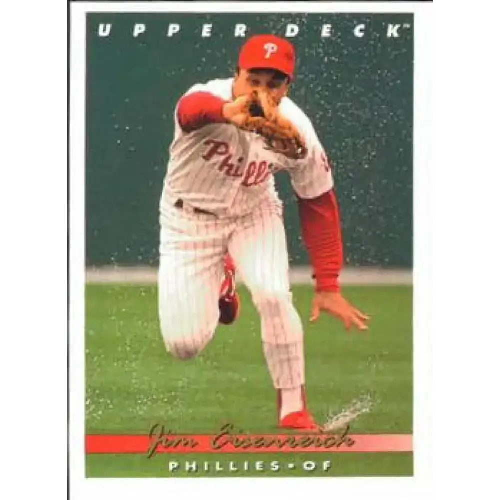 1993 Upper Deck #800 Jim Eisenreich VG Philadelphia Phillies Baseball Card - Baseball Card Single
