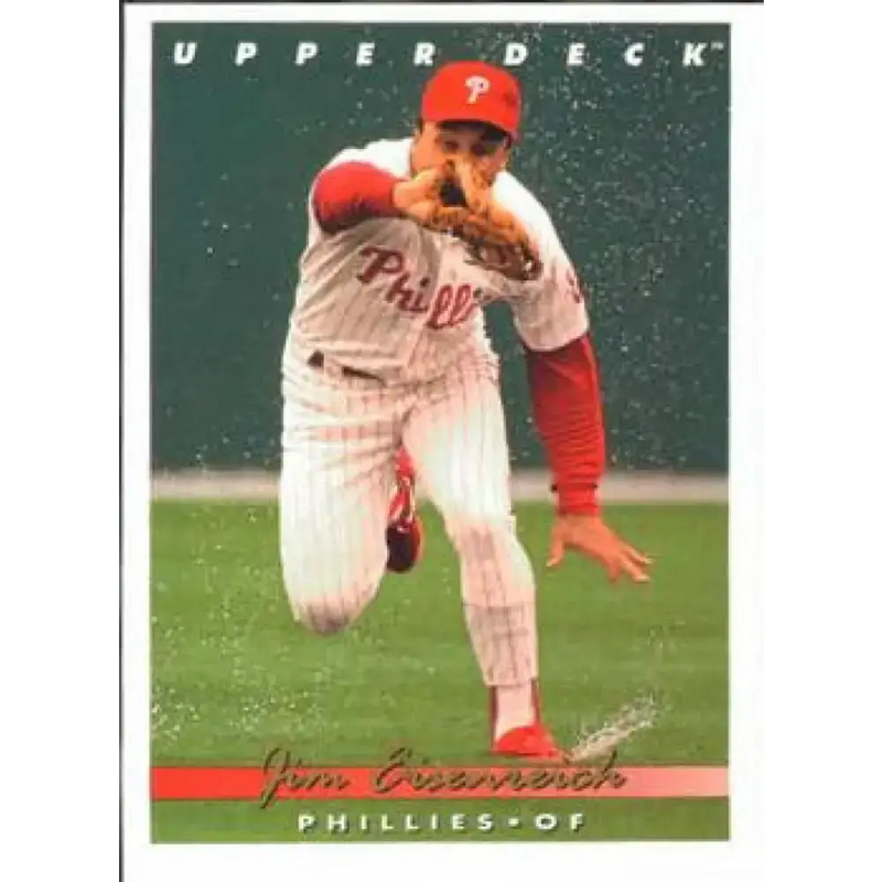 1993 Upper Deck #800 Jim Eisenreich VG Philadelphia Phillies Baseball Card - Baseball Card Single