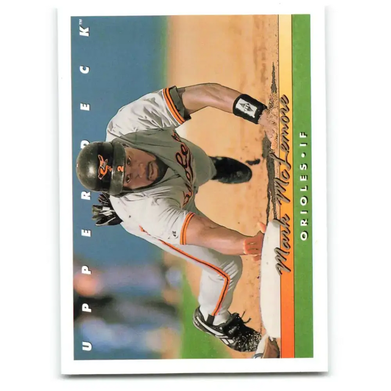 1993 Upper Deck #801 Mark McLemore VG Baltimore Orioles Baseball Card - Baseball Card Single