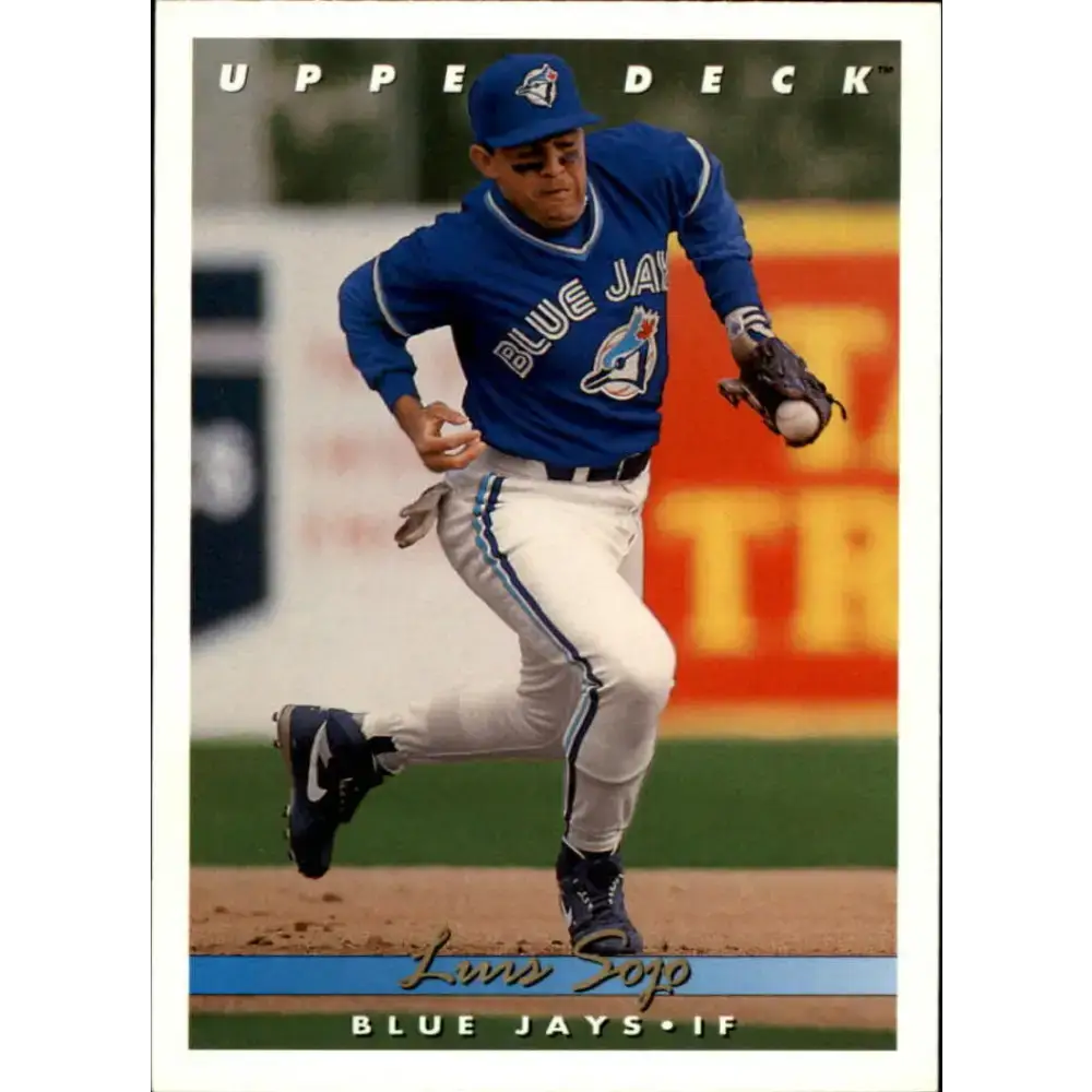 1993 Upper Deck #802 Luis Sojo VG Toronto Blue Jays Baseball Card - Baseball Card Single