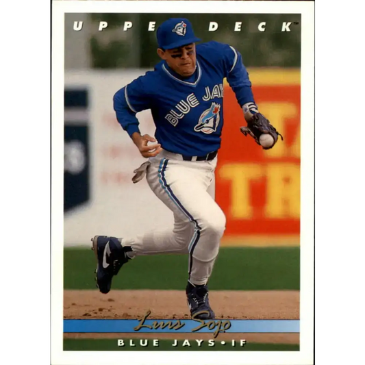 1993 Upper Deck #802 Luis Sojo VG Toronto Blue Jays Baseball Card - Baseball Card Single