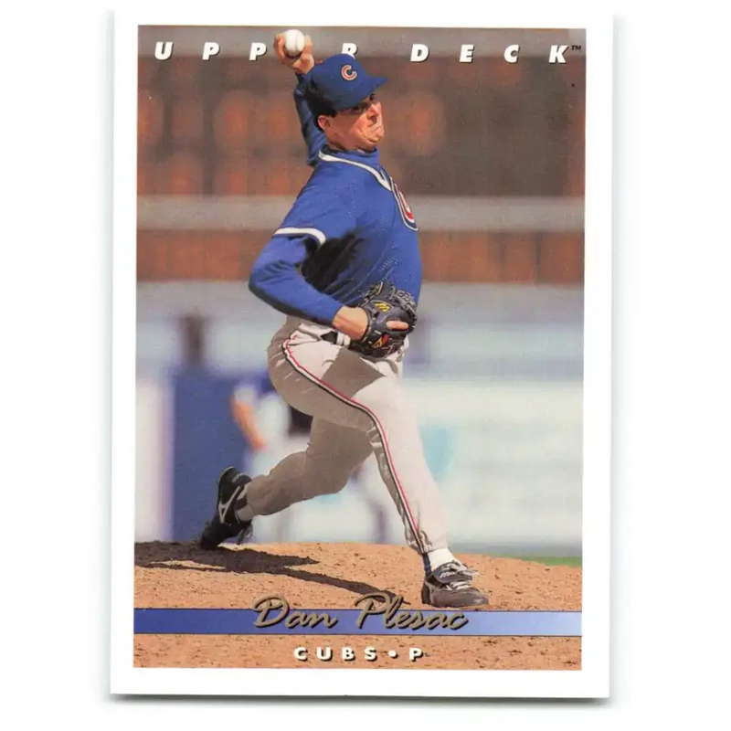 1993 Upper Deck #804 Dan Plesac VG Chicago Cubs Baseball Card - Baseball Card Single