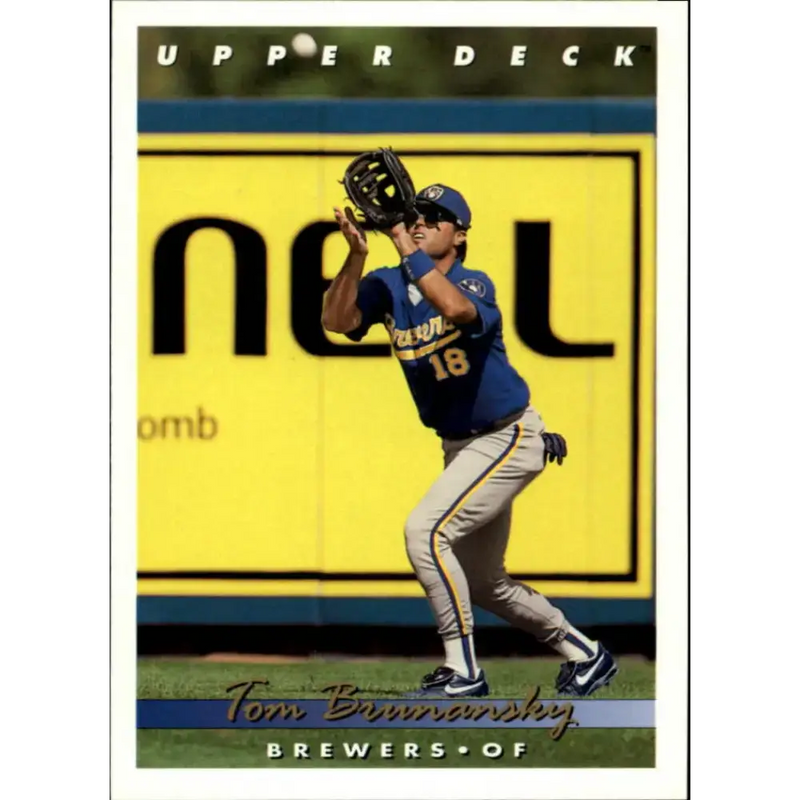1993 Upper Deck #806 Tom Brunansky VG Milwaukee Brewers Baseball Card - Baseball Card Single