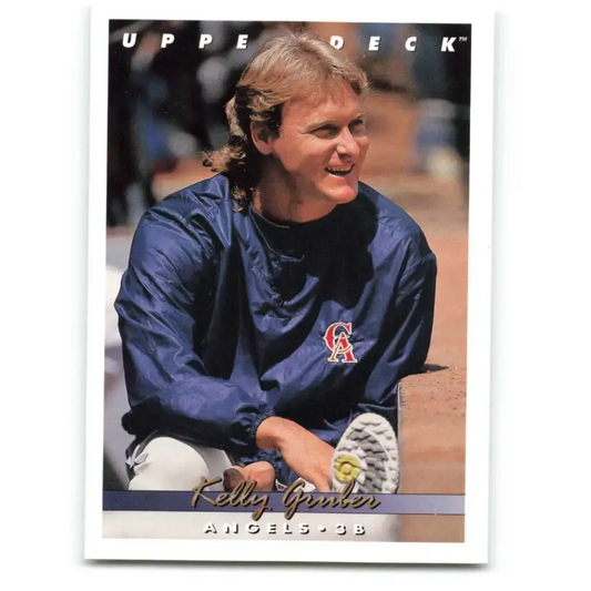 1993 Upper Deck #807 Kelly Gruber VG California Angels Baseball Card - Baseball Card Single
