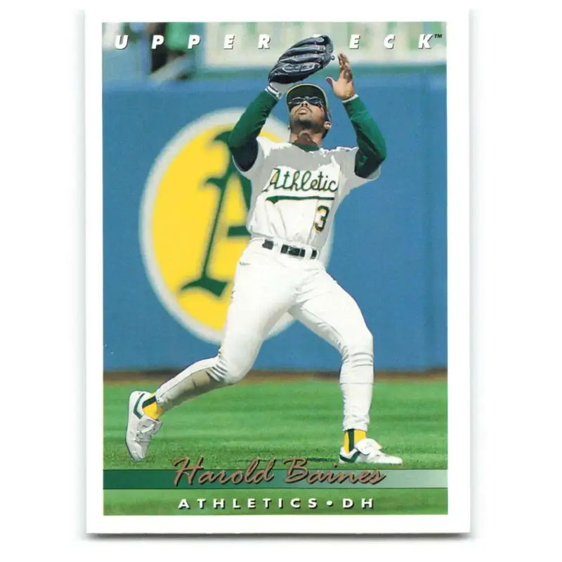 1993 Upper Deck #81 Harold Baines VG Oakland Athletics Baseball Card - Baseball Card Single