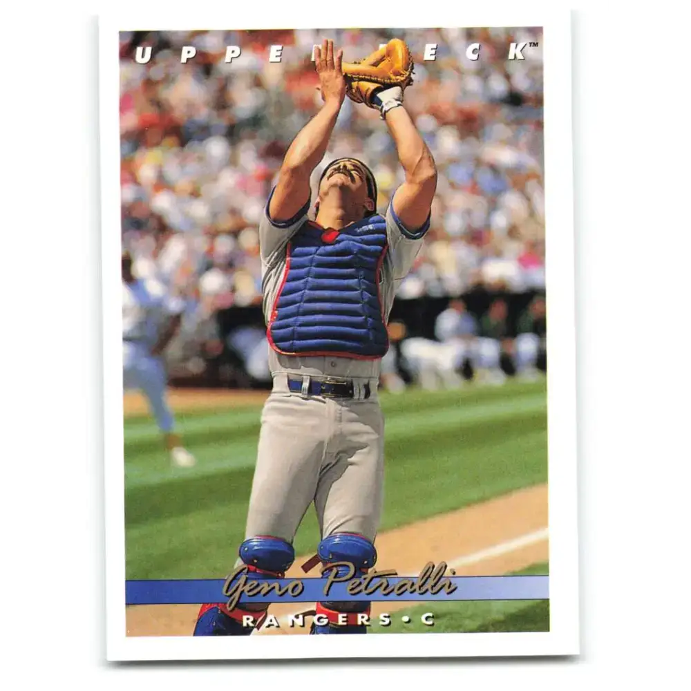 1993 Upper Deck #83 Geno Petralli VG Texas Rangers Baseball Card - Baseball Card Single