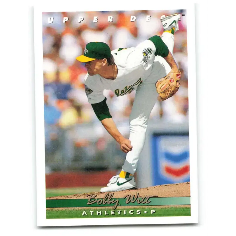 1993 Upper Deck #87 Bobby Witt VG Oakland Athletics Baseball Card - Baseball Card Single