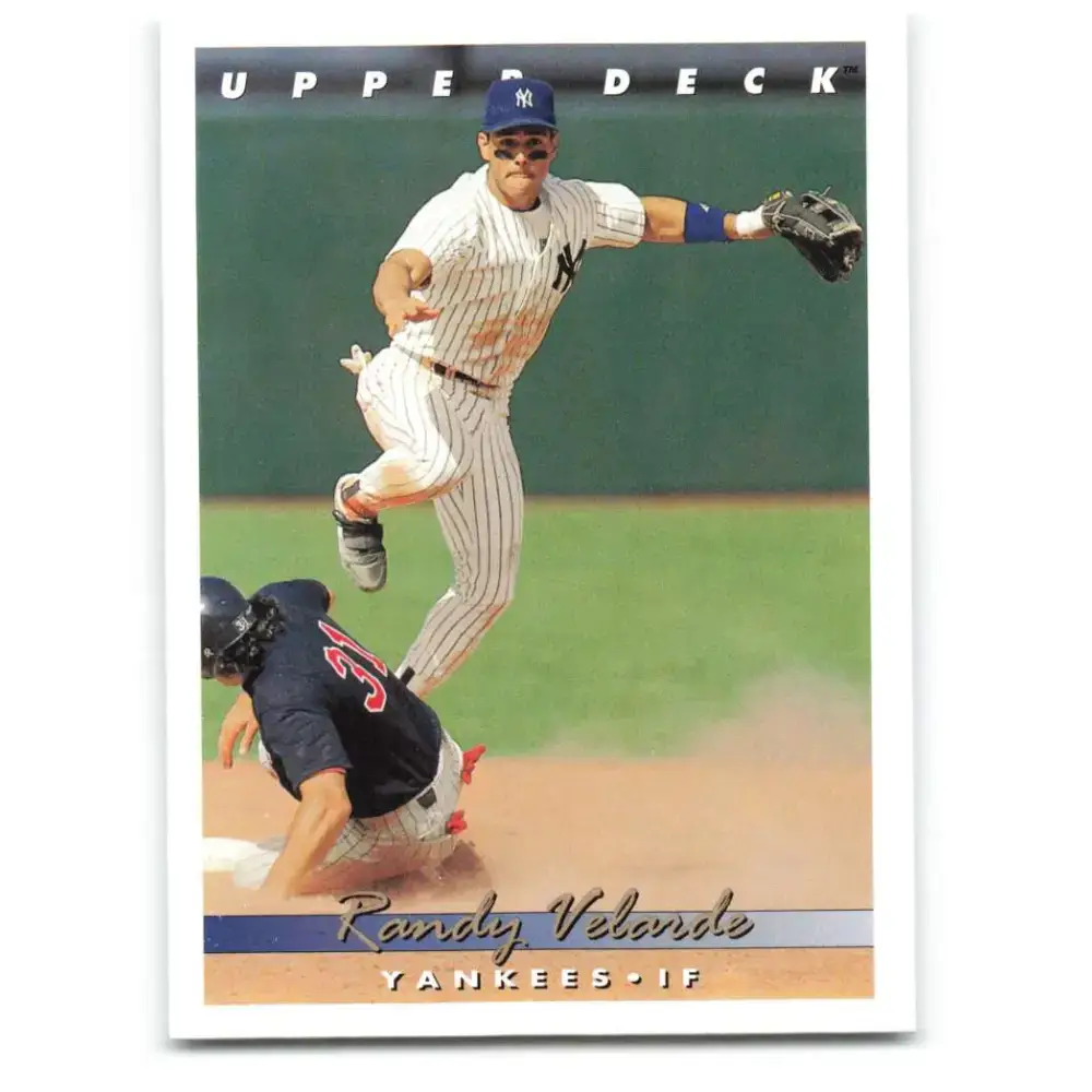 1993 Upper Deck #93 Randy Velarde VG New York Yankees Baseball Card - Baseball Card Single
