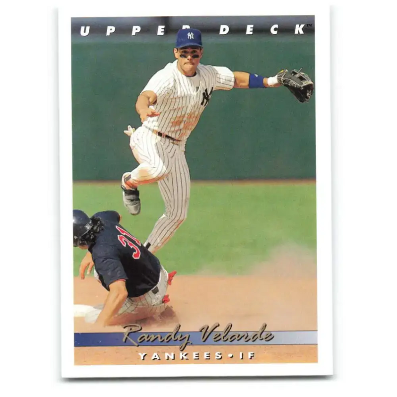 1993 Upper Deck #93 Randy Velarde VG New York Yankees Baseball Card - Baseball Card Single
