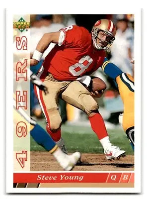 1993 Upper Deck Football Steve Young #358 San Francisco 49ers - Football Card Single