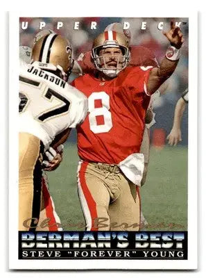 1993 Upper Deck Football Steve Young #432 San Francisco 49ers - Football Card Single