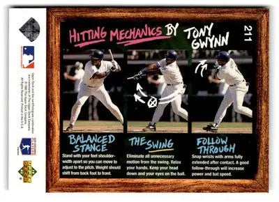 1993 Upper Deck Fun Pack #211 Tony Gwynn - Baseball Card Single