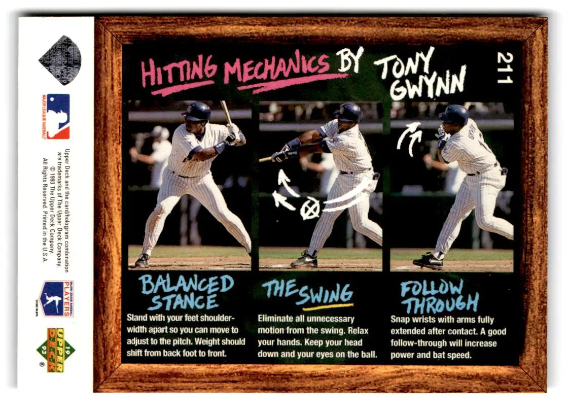 1993 Upper Deck Fun Pack #211 Tony Gwynn - Baseball Card Single