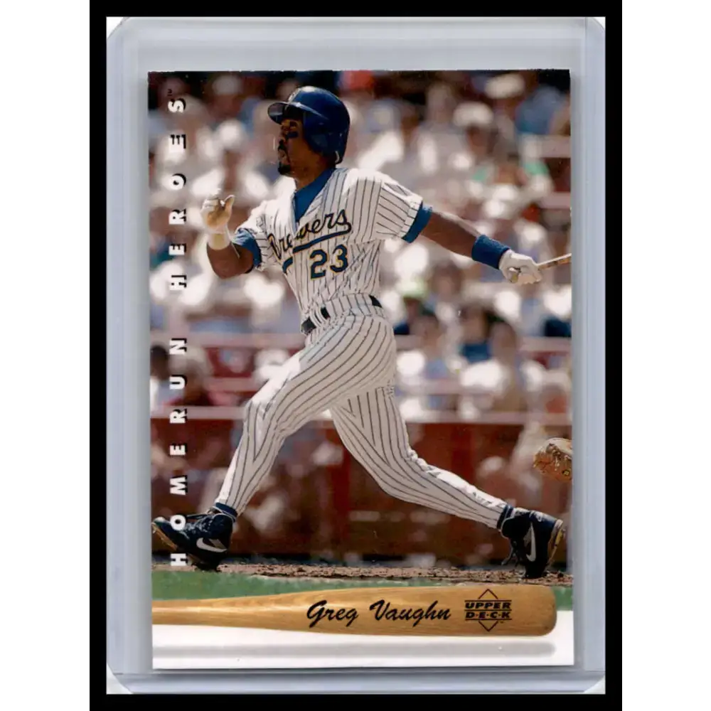 1993 Upper Deck #HR15 Greg Vaughn NM-MT Milwaukee Brewers Baseball Card - Baseball Card Single
