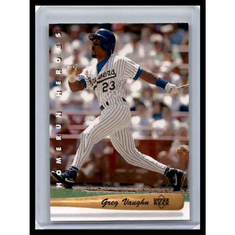 1993 Upper Deck #HR15 Greg Vaughn NM-MT Milwaukee Brewers Baseball Card - Baseball Card Single