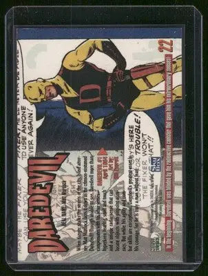 1993 Upper Deck Marvel Masterpieces Daredevil #22 - Marvel Card Single