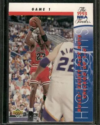 1993 Upper Deck NBA Finals Highlights Michael Jordan #198 Basketball - Basketball Card Single