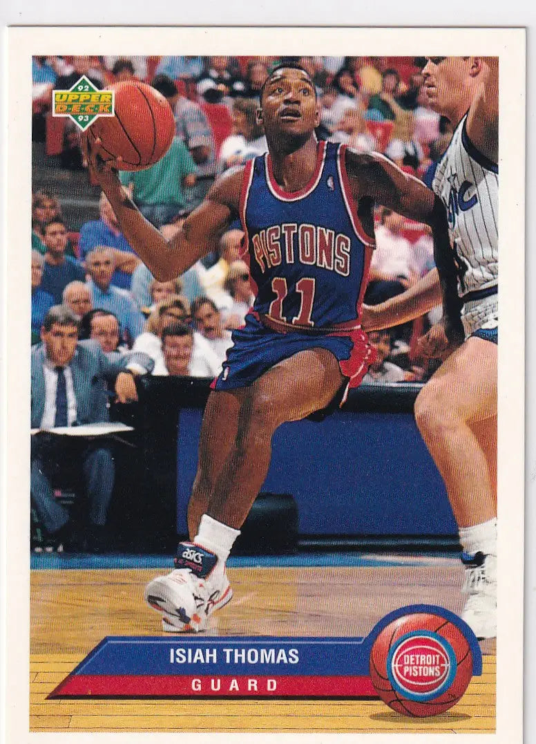 1993 UPPER DECK #P12 ISIAH THOMAS- DETROIT PISTONS - Basketball Card Single