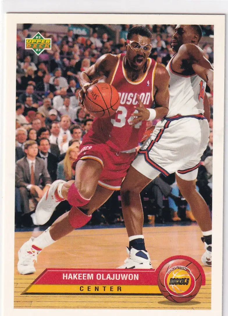 1993 UPPER DECK #P15 HAKEEM OLAJUWON- HOUSTON ROCKETS - Basketball Card Single