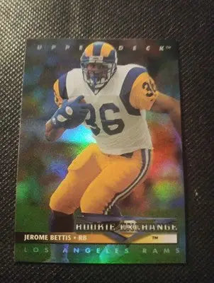 1993 Upper Deck - Rookie Exchange Jerome Bettis #RE7 (RC). Steelers. NRMT+ - Football Card Single