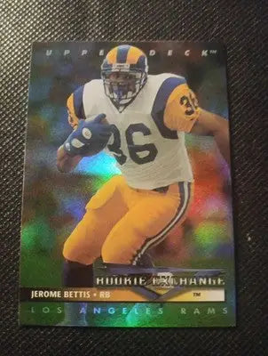 1993 Upper Deck - Rookie Exchange Jerome Bettis #RE7 (RC). Steelers. NRMT+ - Football Card Single