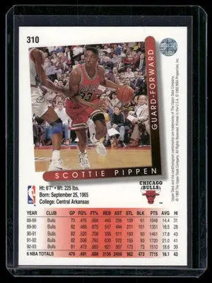 1993 Upper Deck Scottie Pippen #310 Basketball - Basketball Card Single
