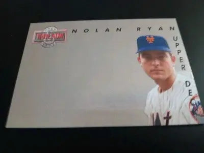 1993 Upper Deck - Then & Now Nolan Ryan #TN5. NY Mets. HOF. NRMT+ - Baseball Card Single