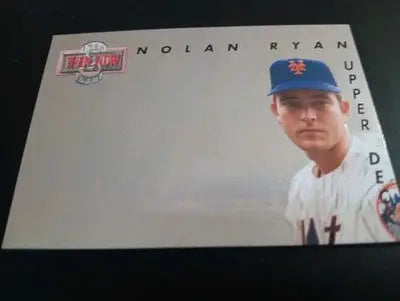 1993 Upper Deck - Then & Now Nolan Ryan #TN5. NY Mets. HOF. NRMT+ - Baseball Card Single