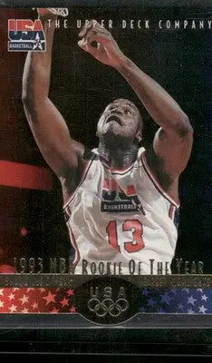 1993 Upper Deck USA Basketball Shaquille O’Neal #17 Rookie of the Year - Basketball Card Single