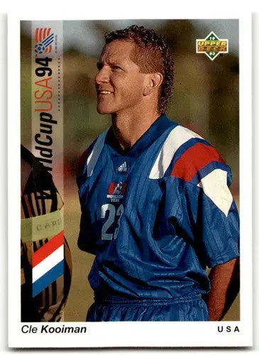 Cle Kooiman soccer card from 1993 Upper Deck World Cup Preview collection
