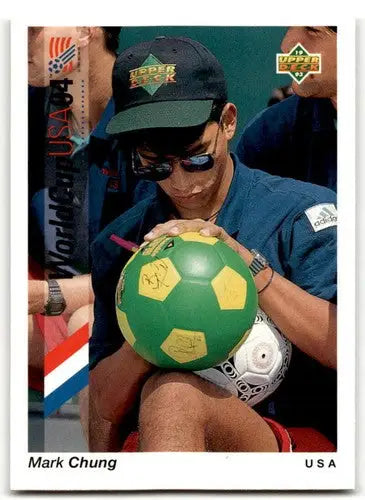 Mark Chung soccer card from 1993 Upper Deck World Cup Preview NM collectible