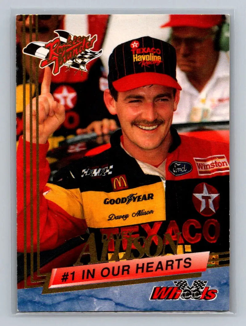1993 Wheels Rookie Thunder #100 Davey Allison Platinum Robert Yates Racing - Racing Card Single