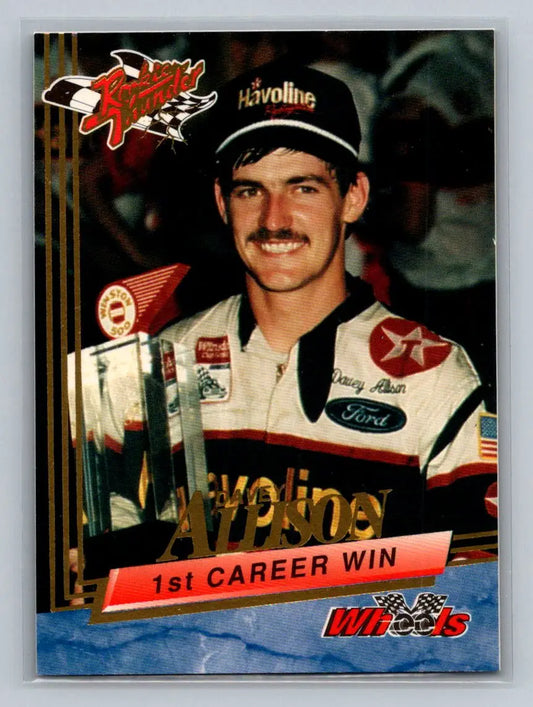 1993 Wheels Rookie Thunder #49 Davey Allison Ranier-Lundy Racing - Racing Card Single