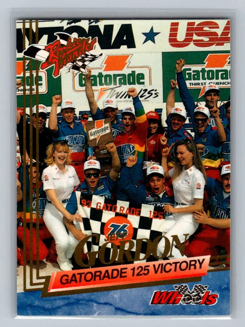 1993 Wheels Rookie Thunder #50 Jeff Gordon Hendrick Motorsports - Racing Card Single