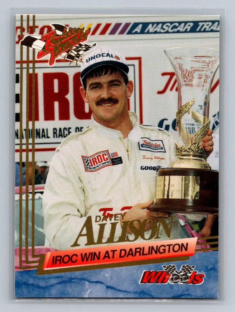 1993 Wheels Rookie Thunder #56 Davey Allison Platinum - Racing Card Single