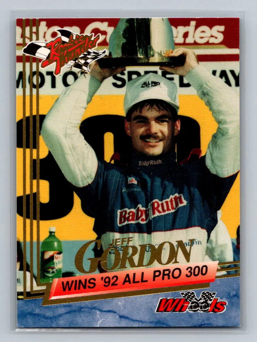 1993 Wheels Rookie Thunder #70 Jeff Gordon Bill Davis Racing - Racing Card Single