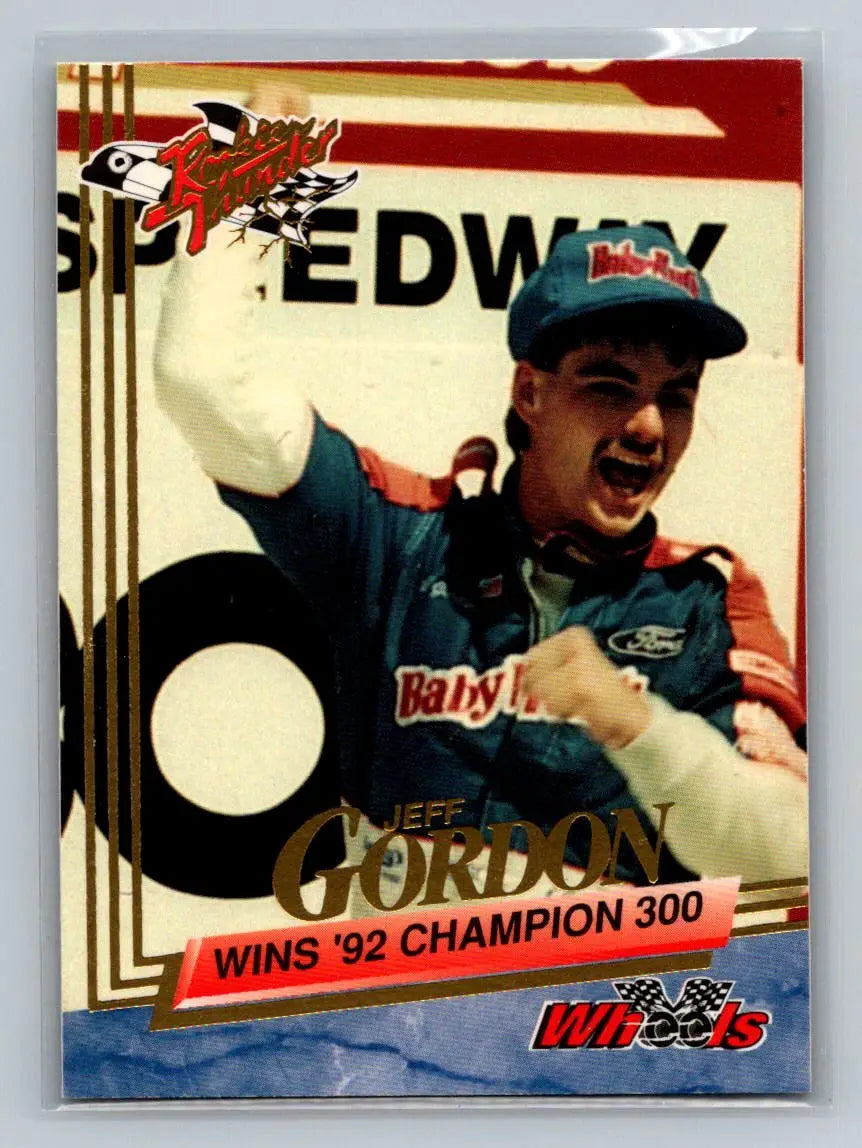 1993 Wheels Rookie Thunder #71 Jeff Gordon Bill Davis Racing - Racing Card Single