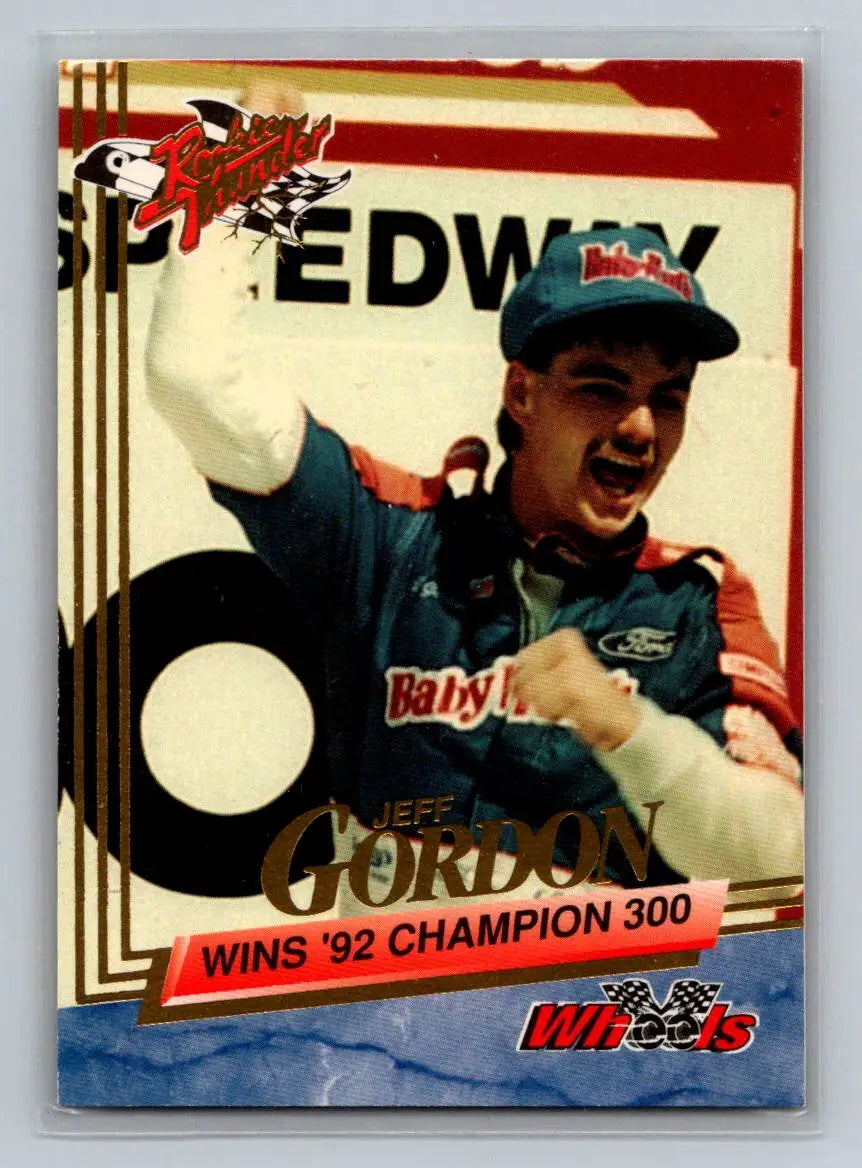 1993 Wheels Rookie Thunder #71 Jeff Gordon Platinum Bill Davis Racing - Racing Card Single