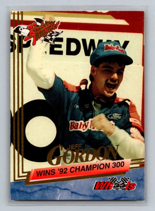 1993 Wheels Rookie Thunder #71 Jeff Gordon Platinum Bill Davis Racing - Racing Card Single