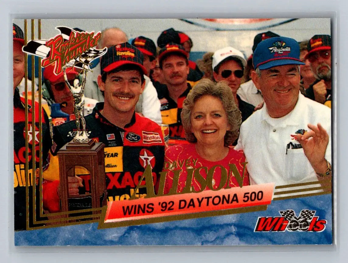1993 Wheels Rookie Thunder #84 Davey Allison Robert Yates Racing - Racing Card Single