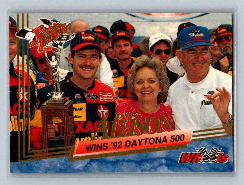 1993 Wheels Rookie Thunder #84 Davey Allison Robert Yates Racing - Racing Card Single