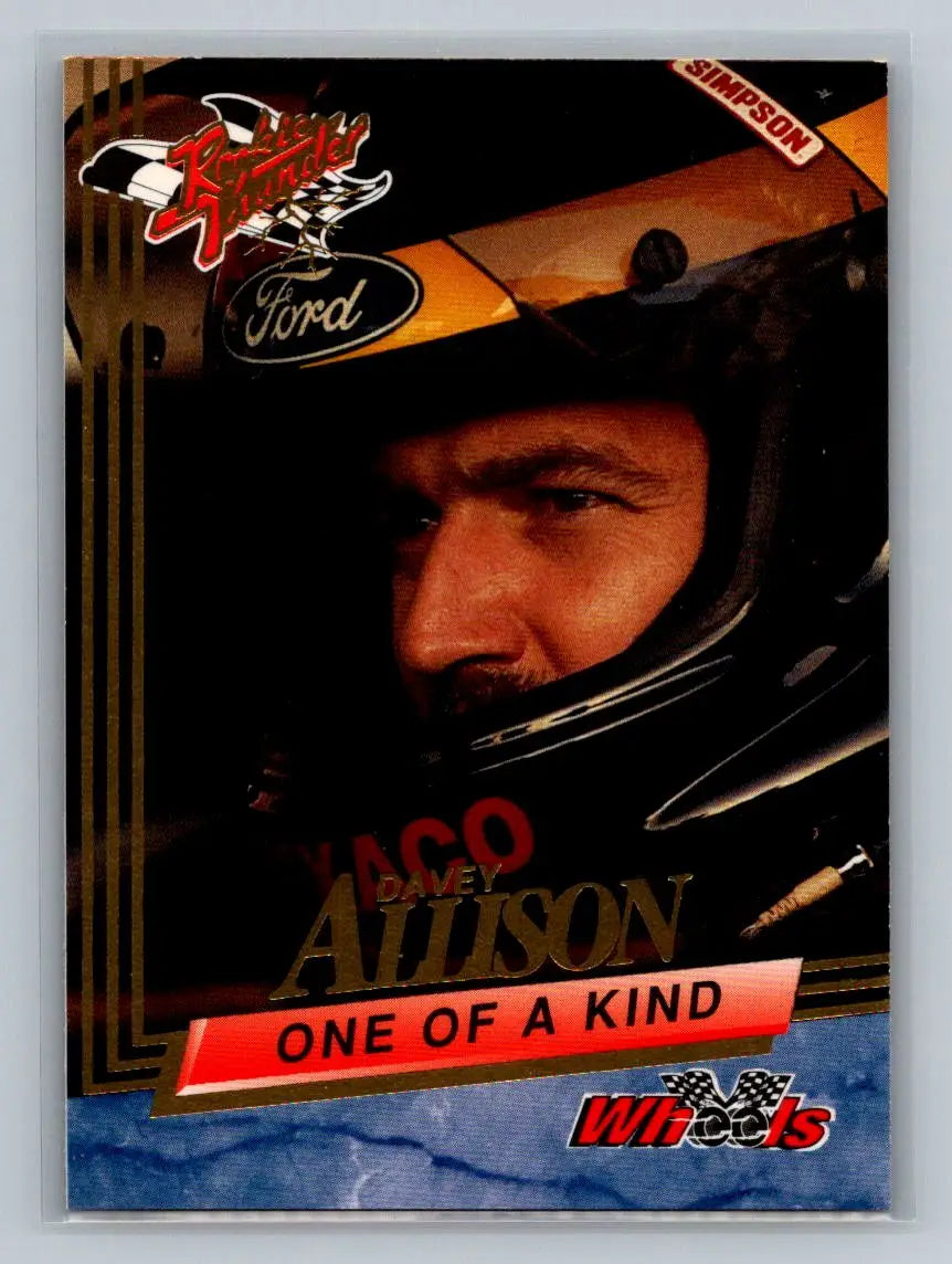 1993 Wheels Rookie Thunder #85 Davey Allison Platinum Robert Yates Racing - Racing Card Single