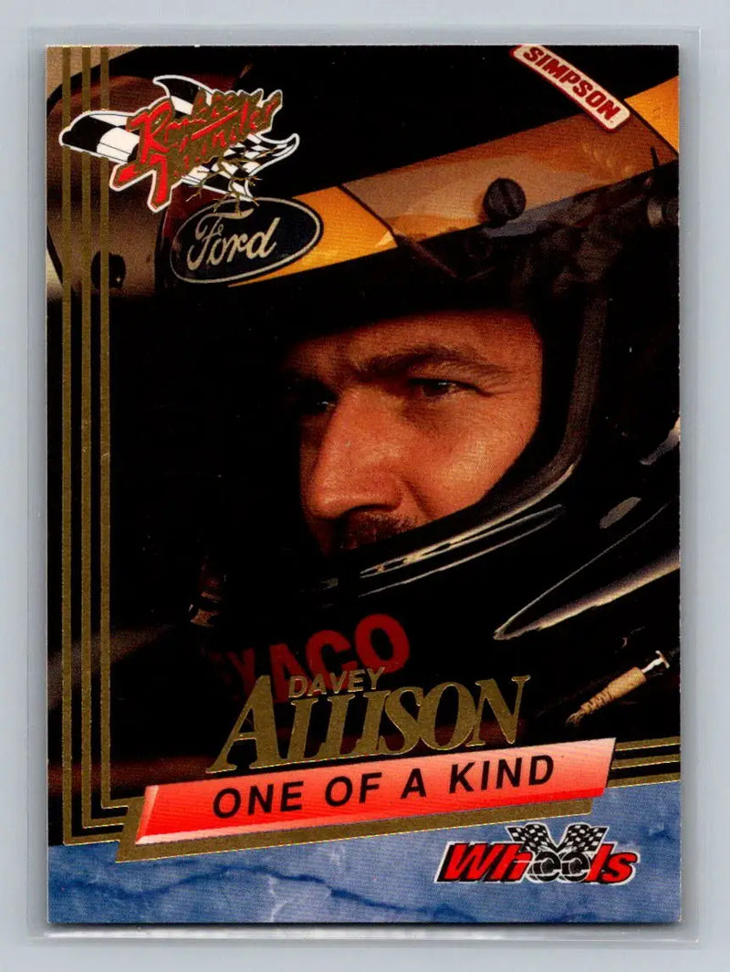 1993 Wheels Rookie Thunder #85 Davey Allison Robert Yates Racing - Racing Card Single