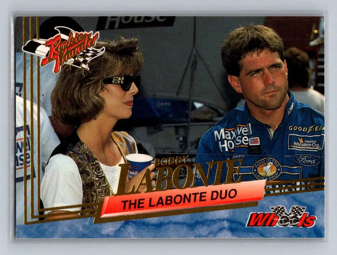 1993 Wheels Rookie Thunder #92 Bobby Labonte Bill Davis Racing - Racing Card Single