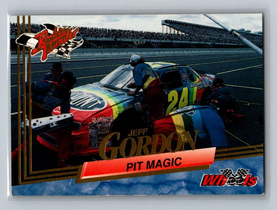 1993 Wheels Rookie Thunder #93 Jeff Gordon’s Car Hendrick Motorsports - Racing Card Single