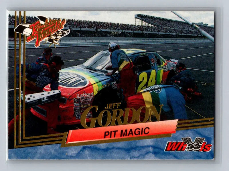 1993 Wheels Rookie Thunder #93 Jeff Gordon’s Car Hendrick Motorsports - Racing Card Single