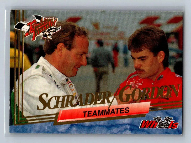 1993 Wheels Rookie Thunder #98 Ken Schrader / Jeff Gordon Hendrick Motorsports - Racing Card Single