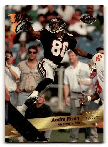 Original gloss Andre Rison Atlanta football card from 1993 Wild Card #102