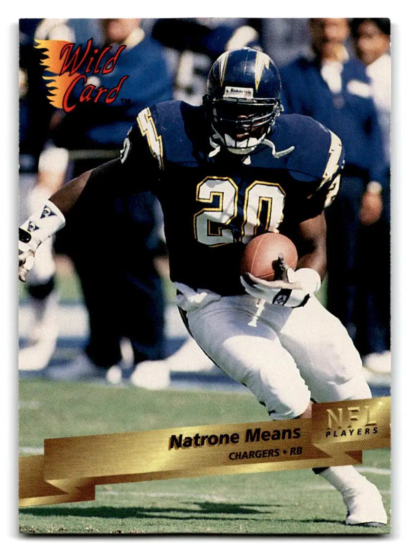 1993 Wild Card #243 Natrone Means - Football Card Single